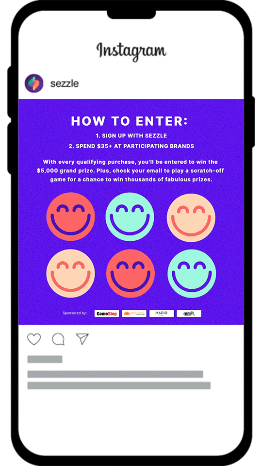 Sezzle animated graphic 1